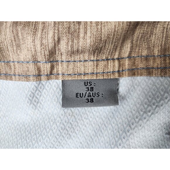 Quiksilver Boardshorts Mens 38 Blue Hybrid Swim Trunks Bathing Suit Waterman - Picture 6 of 13